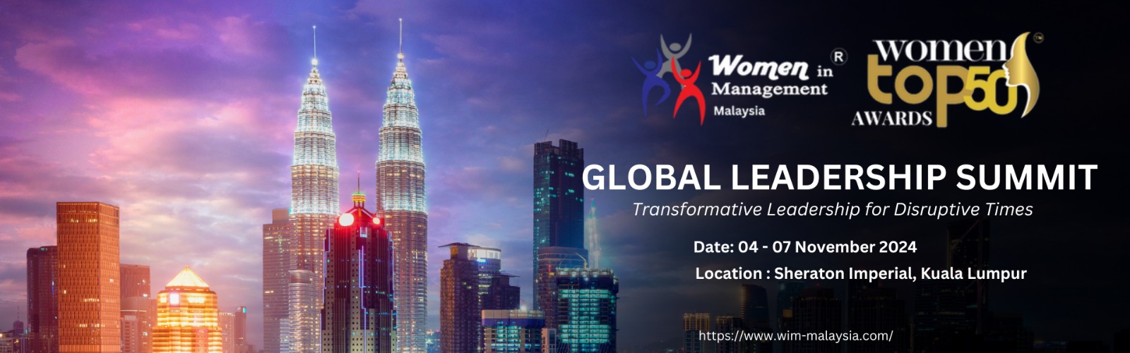 Global Leadership Summit & Women Top50 Awards 2024 Banner